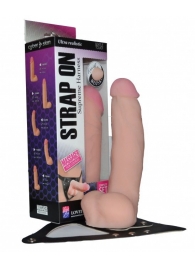 Реалистичный фаллос на поясе Harness - 20,5 см. - LOVETOY (А-Полимер) - купить с доставкой в Новомосковске