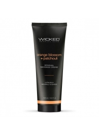 Массажный легкий крем WICKED Orange Blossom plus Patchouli - 120 мл. - Wicked - купить с доставкой в Новомосковске