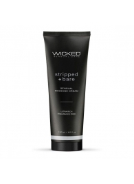 Массажный легкий крем WICKED Stripped plus Bare - 120 мл. - Wicked - купить с доставкой в Новомосковске