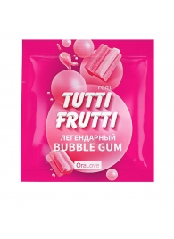 Пробник гель-смазки Tutti-frutti со вкусом бабл-гам - 4 гр. - Биоритм - купить с доставкой в Новомосковске
