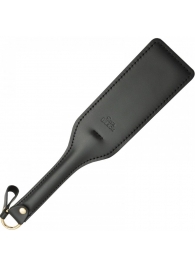 Черная кожаная шлепалка SitaBlack - 30 см. - Sitabella - купить с доставкой в Новомосковске