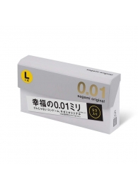 Презервативы Sagami Original 0.02 L-size увеличенного размера - 5 шт. - Sagami - купить с доставкой в Новомосковске