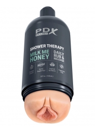 Телесный мастурбатор-вагина Shower Therapy Milk Me Honey - Pipedream - в Новомосковске купить с доставкой