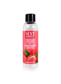 Массажное масло Sexy Sweet Nectar Lychee с феромонами и ароматом личи - 75 мл. - Биоритм - купить с доставкой в Новомосковске