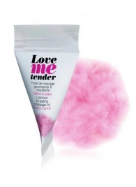 Съедобное согревающее массажное масло Love Me Tender Cotton Candy с ароматом сладкой ваты - 10 мл. - Love to Love - купить с доставкой в Новомосковске