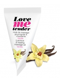 Съедобное согревающее массажное масло Love Me Tender Vanilla с ароматом ванили - 10 мл. - Love to Love - купить с доставкой в Новомосковске