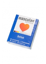 Презервативы с пупырышками Masculan Dotted - 3 шт. - Masculan - купить с доставкой в Новомосковске