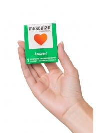 Презервативы анатомической формы Masculan Anatomic - 3 шт. - Masculan - купить с доставкой в Новомосковске