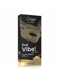 Съедобный гель Dual Vibe Pina Colada с эффектом вибрации и вкусом коктейля пина колада - 15 мл. - ORGIE - купить с доставкой в Новомосковске
