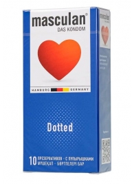 Презервативы с пупырышками Masculan Dotted - 10 шт. - Masculan - купить с доставкой в Новомосковске