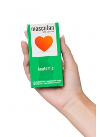 Презервативы анатомической формы Masculan Anatomic - 10 шт. - Masculan - купить с доставкой в Новомосковске