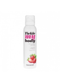 Массажная хрустящая пенка Tickle My Body Strawberry с ароматом клубники - 150 мл. - Love to Love - купить с доставкой в Новомосковске