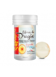 Интимный гель Esferas do Dragao Hot Ball с охлаждающе-разогревающим эффектом (2 шарика по 3 гр.) - HotFlowers - купить с доставкой в Новомосковске
