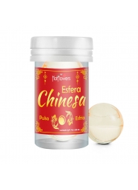 Интимный гель Chinesa Esfera с охлаждающе-пульсирующим эффектом (2 шарика по 3 гр.) - HotFlowers - купить с доставкой в Новомосковске