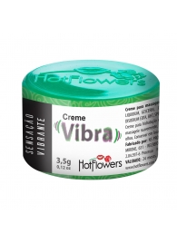 Возбуждающий крем Vibra с эффектом вибрации - 3,5 гр. - HotFlowers - купить с доставкой в Новомосковске