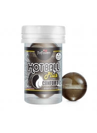 Анальный лубрикант на масляной основе Hot Ball Plus Conforto (2 шарика по 3 гр.) - HotFlowers - купить с доставкой в Новомосковске