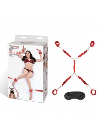 Красная фиксация на матрас Classic Bedspreader - Lux Fetish - купить с доставкой в Новомосковске