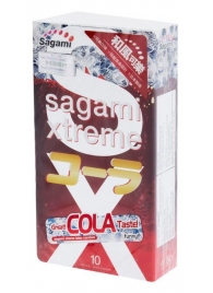 Ароматизированные презервативы Sagami Xtreme COLA - 10 шт. - Sagami - купить с доставкой в Новомосковске