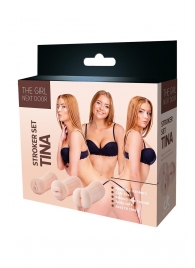 Набор из 3 мастурбаторов The Girl Next Door Tina - Dream Toys - в Новомосковске купить с доставкой