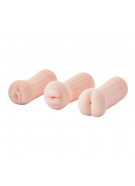 Набор из 3 мастурбаторов The Girl Next Door Tina - Dream Toys - в Новомосковске купить с доставкой