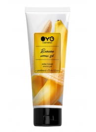 Лубрикант на водной основе OYO Aroma Gel Banana с ароматом банана - 75 мл. - OYO - купить с доставкой в Новомосковске