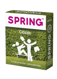 Классические презервативы SPRING CLASSIC - 3 шт. - SPRING - купить с доставкой в Новомосковске