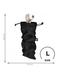 Черный мешочек для хранения игрушек Treasure Bag L - Satisfyer - купить с доставкой в Новомосковске