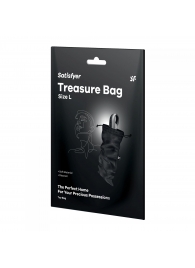 Черный мешочек для хранения игрушек Treasure Bag L - Satisfyer - купить с доставкой в Новомосковске