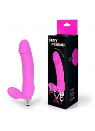 Розовый безремневой страпон Sexy Friend - 1137 - купить с доставкой в Новомосковске