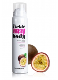 Массажная хрустящая пенка Tickle my body с ароматом маракуйи - 150 мл. - Love to Love - купить с доставкой в Новомосковске