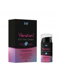 Жидкий вибратор Vibration Cotton Candy с ароматом сахарной ваты - 15 мл. - INTT - купить с доставкой в Новомосковске