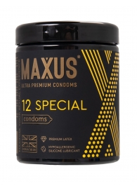 Презервативы с точками и рёбрами MAXUS Special - 12 шт. - Maxus - купить с доставкой в Новомосковске