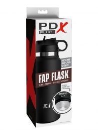 Черный мастурбатор в виде бутылки Fap Flask - Pipedream - в Новомосковске купить с доставкой
