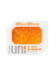 Оранжевый мастурбатор-стимулятор Tenga Uni Topaz - Tenga - в Новомосковске купить с доставкой