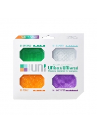 Набор из 4 мастурбаторов-стимуляторов Tenga Uni Variety Pack - Tenga - в Новомосковске купить с доставкой