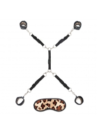 Леопардовая фиксация на матрас для рук и ног Classic Bedspreader - Lux Fetish - купить с доставкой в Новомосковске