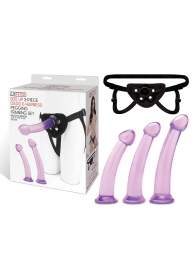 Тренировочный набор с тремя насадками Pegging Training Set - Lux Fetish - купить с доставкой в Новомосковске
