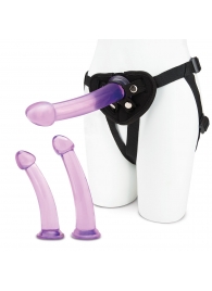 Тренировочный набор с тремя насадками Pegging Training Set - Lux Fetish - купить с доставкой в Новомосковске