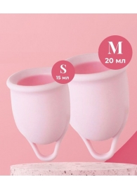 Набор из 2 розовых менструальных чаш Aura - HOT planet - купить с доставкой в Новомосковске