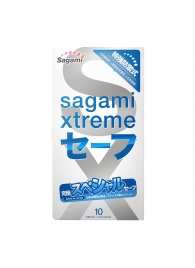 Презервативы Sagami Xtreme Ultrasafe с двойным количеством смазки - 10 шт. - Sagami - купить с доставкой в Новомосковске