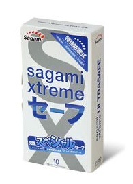Презервативы Sagami Xtreme Ultrasafe с двойным количеством смазки - 10 шт. - Sagami - купить с доставкой в Новомосковске