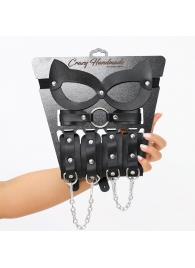 Соблазнительный кожаный набор БДСМ - Crazy Handmade - купить с доставкой в Новомосковске