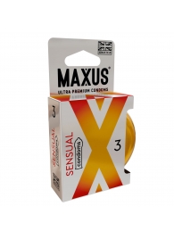 Презервативы анатомической формы Maxus Sensual - 3 шт. - Maxus - купить с доставкой в Новомосковске