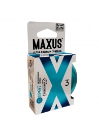 Презервативы Maxus G spot с двойной спиралью - 3 шт. - Maxus - купить с доставкой в Новомосковске