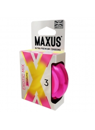 Ароматизированные презервативы Maxus Exotic Mix - 3 шт. - Maxus - купить с доставкой в Новомосковске