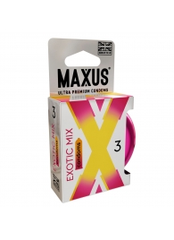 Ароматизированные презервативы Maxus Exotic Mix - 3 шт. - Maxus - купить с доставкой в Новомосковске