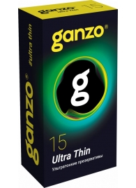 Прозрачные ультратонкие презервативы Ganzo Ultra thin - 15 шт. - Ganzo - купить с доставкой в Новомосковске