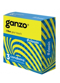 Классические презервативы с обильной смазкой Ganzo Classic - 3 шт. - Ganzo - купить с доставкой в Новомосковске