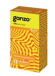 Ароматизированные презервативы Ganzo Juice - 12 шт. - Ganzo - купить с доставкой в Новомосковске