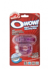 Фиолетовое эрекционное виброкольцо OWOW PURPLE - Screaming O - в Новомосковске купить с доставкой